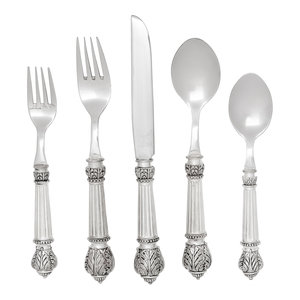 A Silver-Plate Flatware Service