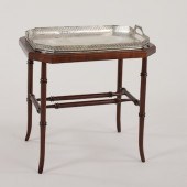 A Silver Plate Serving Tray Ta