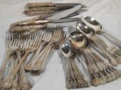 A silver plated canteen compri