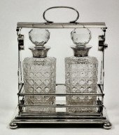 A silver plated rectangular tw