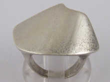 A silver ring by Hans Hansen marked