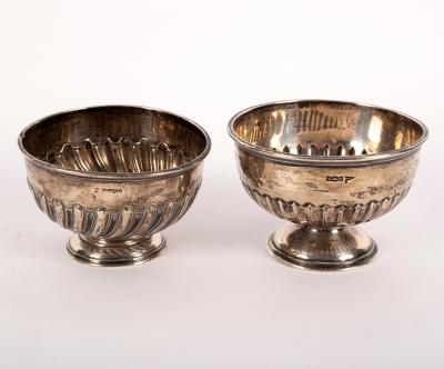 A silver rose bowl, Walker &