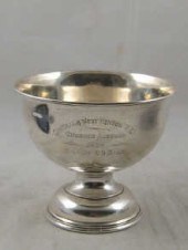 A silver rosebowl 15 cm diamet