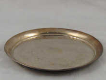 A silver salver 20 cm dia. London