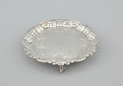 A Silver Salver by John Jabobs,
