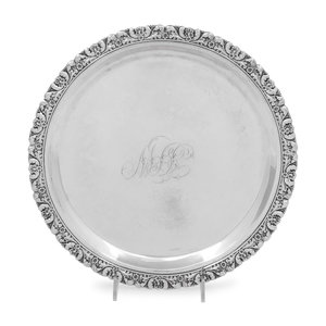 A Silver Salver Maker's mark