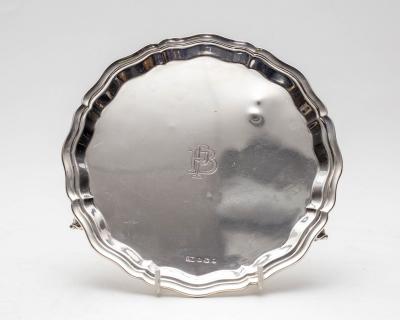 A silver salver, Viner's Ltd.,
