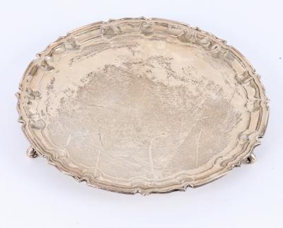 A silver salver, William Hutton &