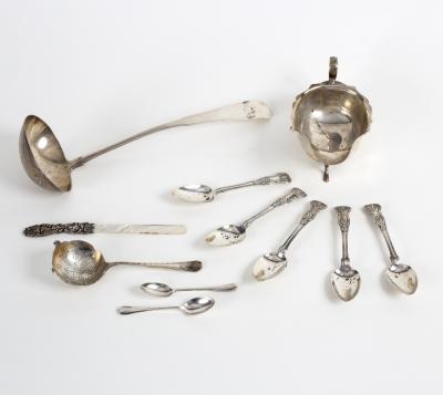 A silver sauce boat, EV,