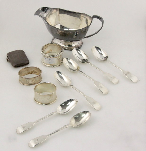 A silver sauce boat Sheffield