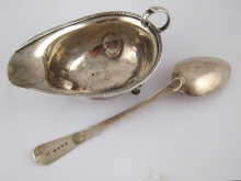 A silver sauceboat Birmingham