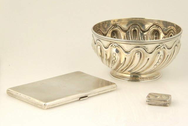 A silver sugar basin FB London 1878