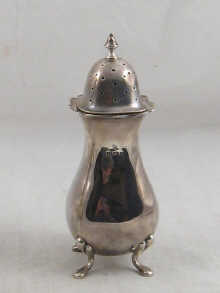 A silver sugar caster Birmingham