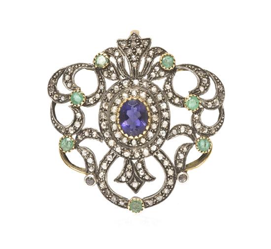 A Silver Topped Yellow Gold