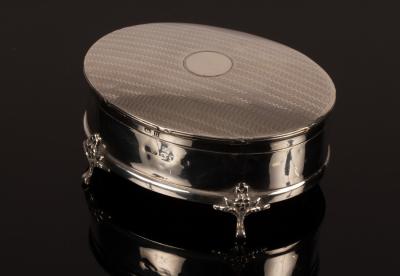 A silver trinket box, Birmingham