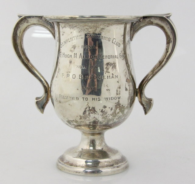 A silver two handled trophy Chester