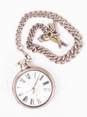 A silver verge escapement pocket