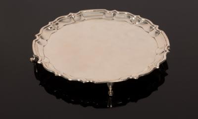 A silver waiter, BB, Birmingham