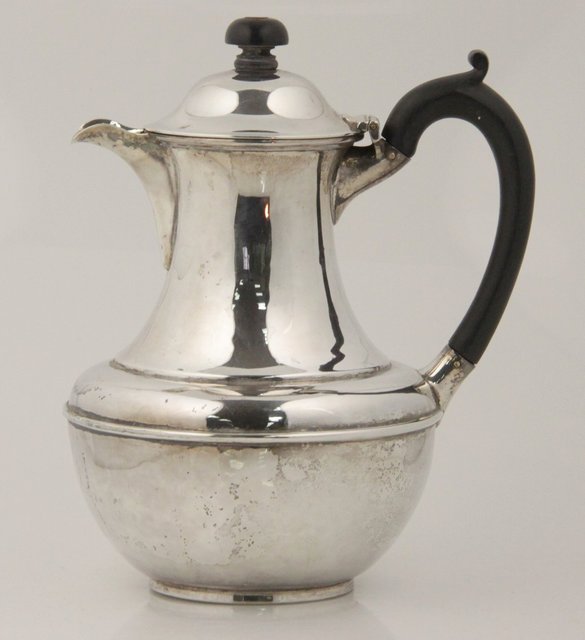 A silver water jug Alstons' &