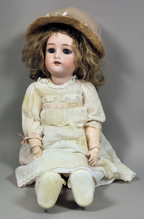 A Simon & Halbig bisque headed doll