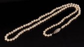 A single row pearl necklace, t