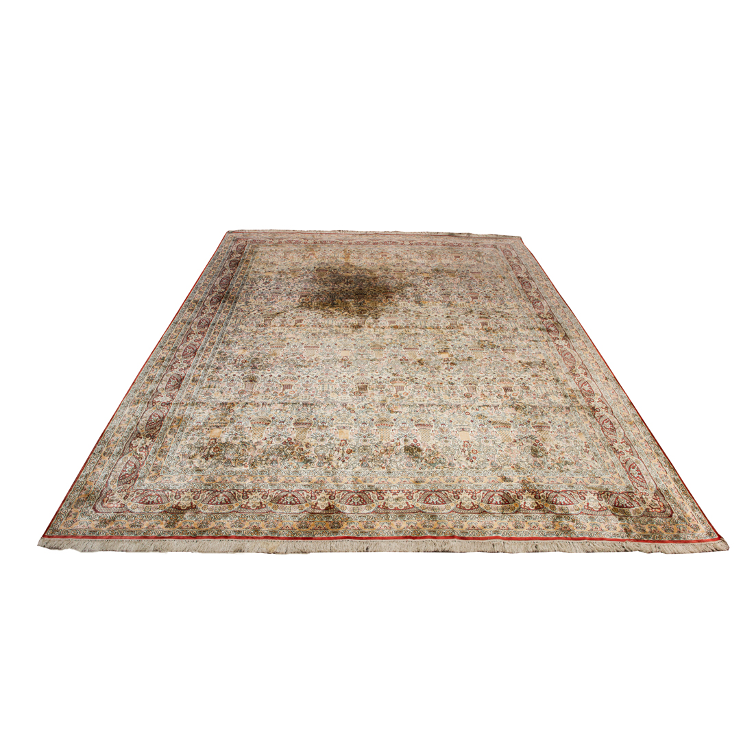 A SINO SCENIC PART SILK HAND