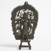 A Sino-Tibetan Bronze Figure o