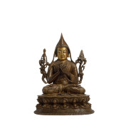 A SINO-TIBETAN BRONZE-GILT TSO