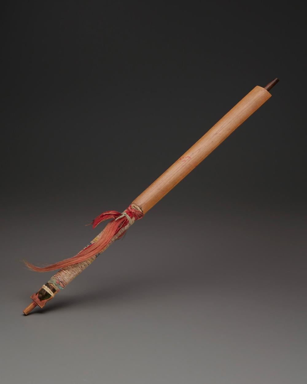A SIOUX QUILLED PIPE STEMA Sioux