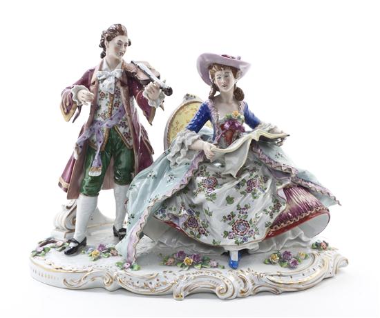 A Sitzendorf Porcelain Figural