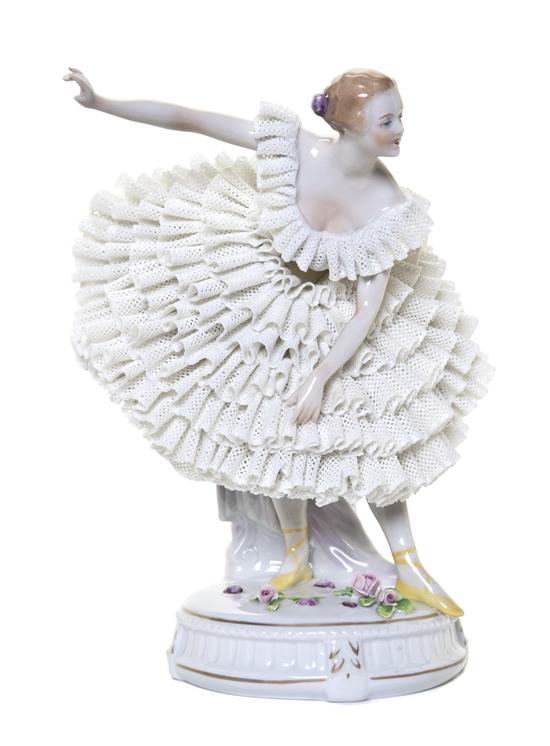 A Sitzendorf Porcelain Figure