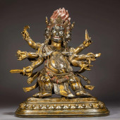 A SIX-ARMED MAHAKALA BUDDHA ST