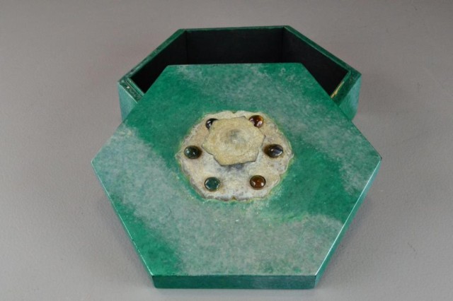 A Six Sided Wood & Stone BoxSix