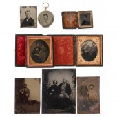 A SIXTH PLATE AMBROTYPE AND SE