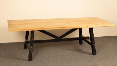 A 'Skogsta' acacia kitchen table by