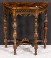 A SMALL ART DECO INLAID DEMI L
