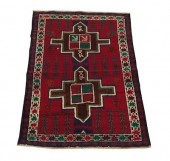 A Small Balouch Rug Blue green