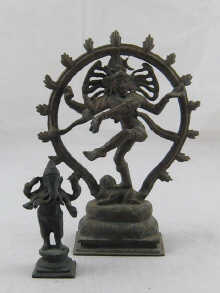 A small bronze figure of Ganesh 9