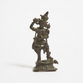 A Small Bronze Figure of Vajra