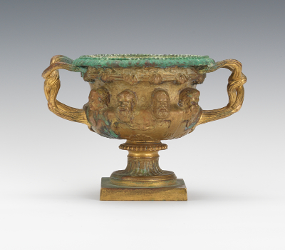 A Small Bronze Jardiniere