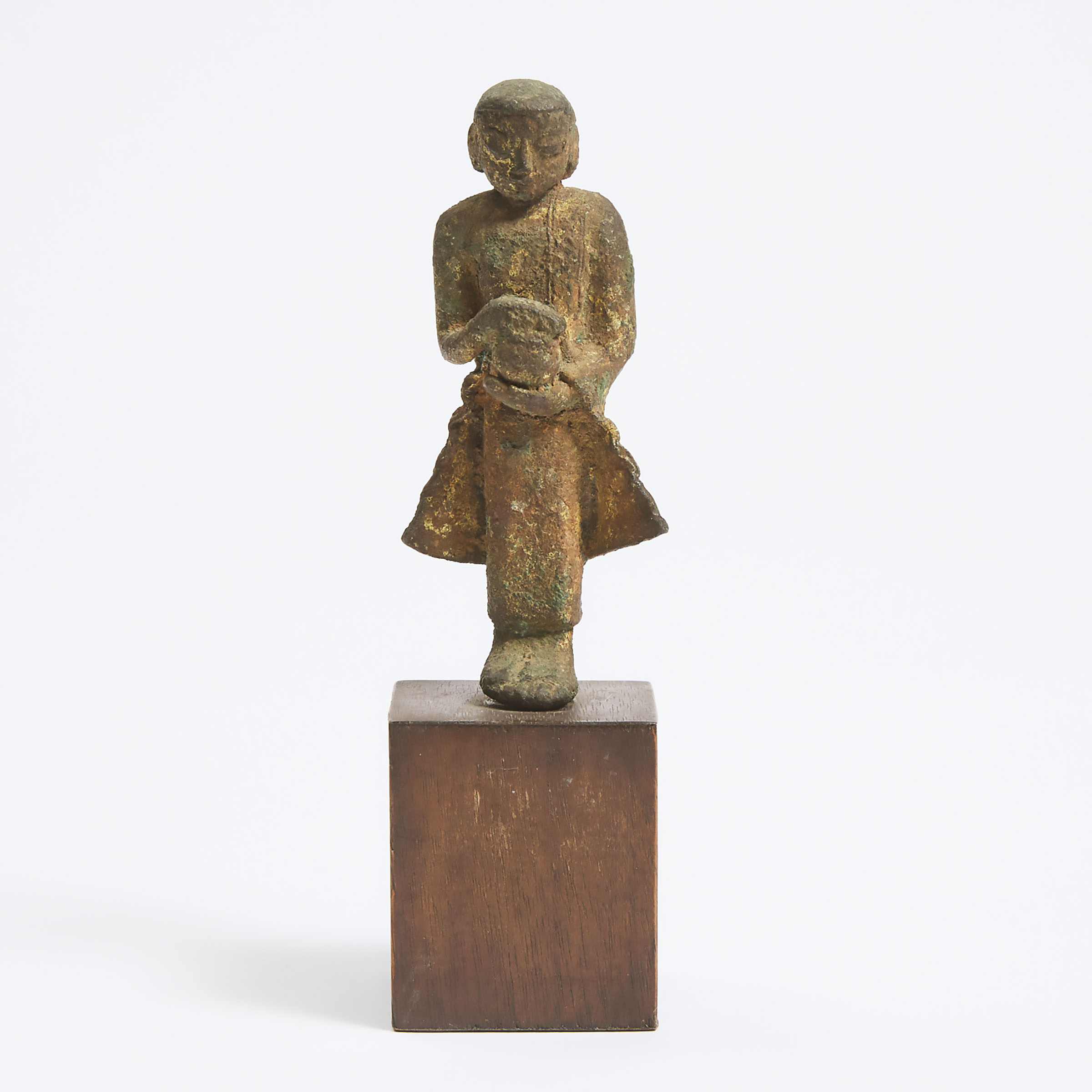A Small Burmese Gilt Bronze