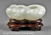 A Small Chinese White Jade Dou