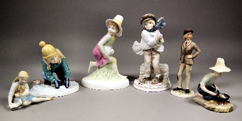 A small collection of bone china