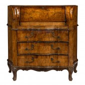A SMALL DUTCH BURL WALNUT SLAN