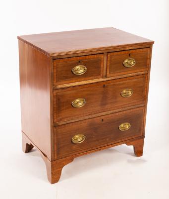 A small Georgian mahogany chest