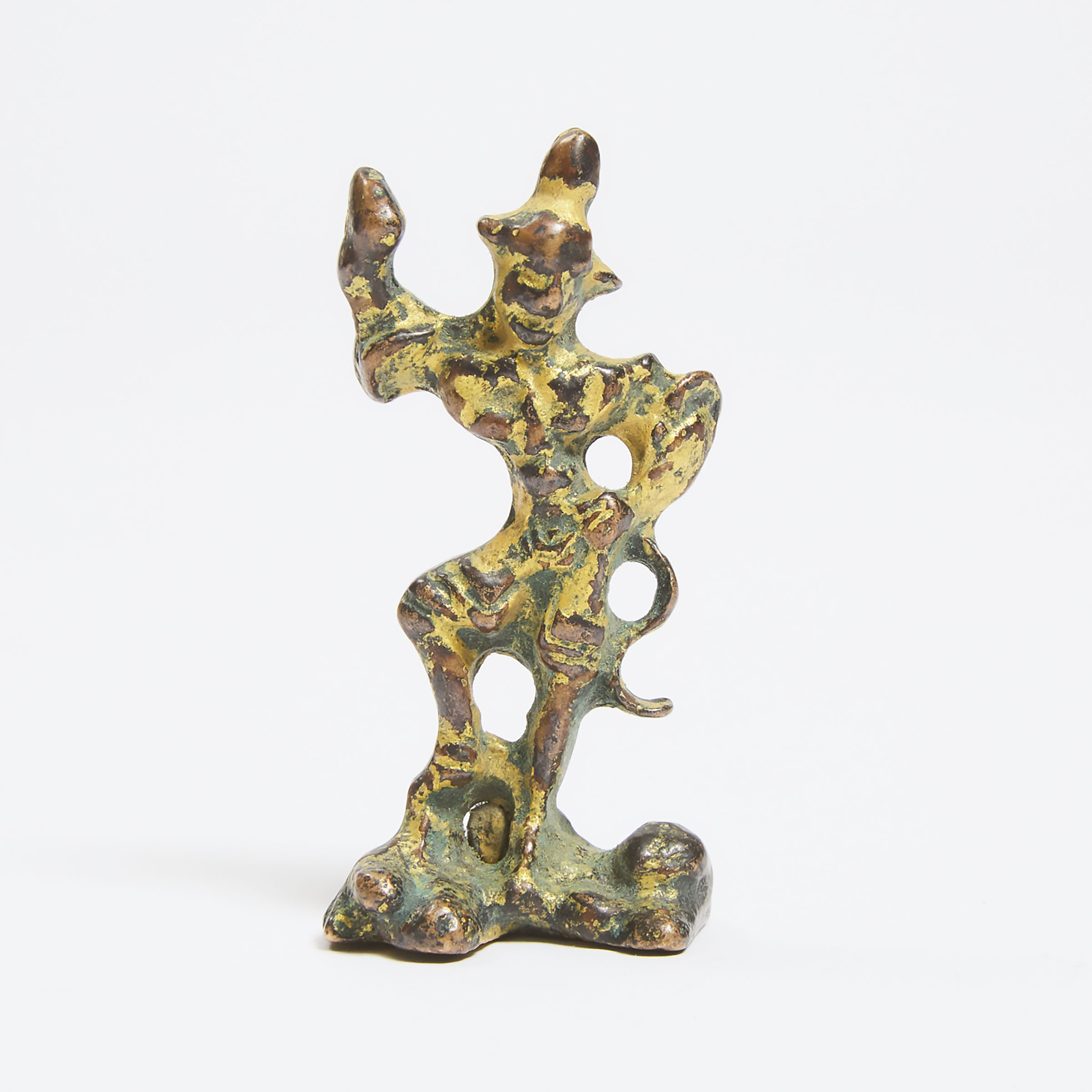 A Small Gilt Bronze Figure of a
