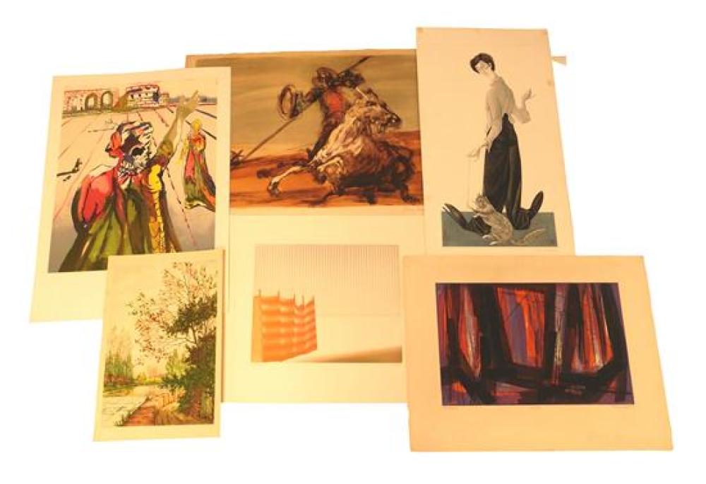 A SMALL GROUP OF FRENCH ETCHINGS,