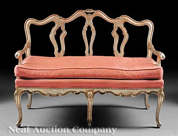 A Small Italian Rococo-Style Carved