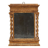 A SMALL ITALIANATE GILTWOOD TA