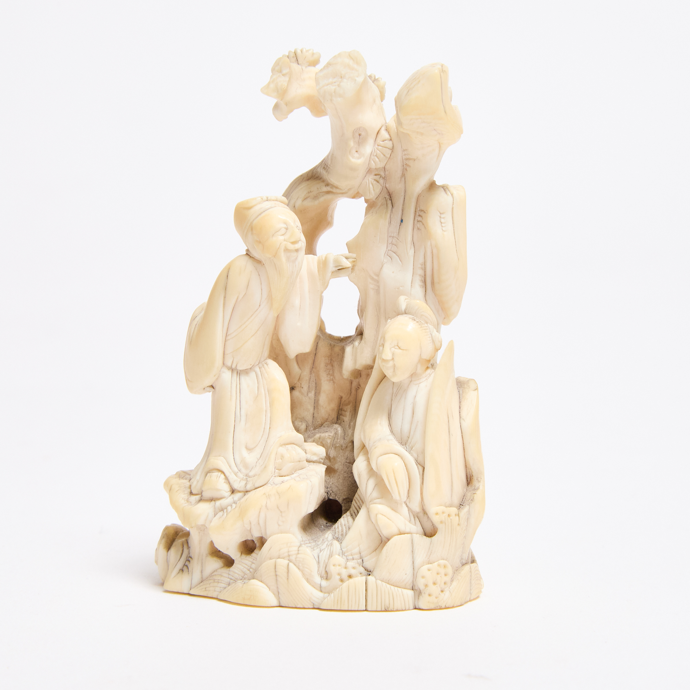 A Small Ivory 'Figural' Group, 18th